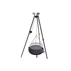 Grill sur Trépied 175x60 cm - Acier, Surface Spacieuse - Cuisson Pratique en Extérieur - Beast