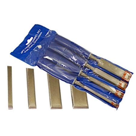 Jeu de Ciseaux à Bois 4 Pièces - 6, 12, 18, 24 mm - Acier Durable - Précision et Confort d Utilisation - Beast