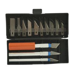 Jeu de Couteaux de Modélisme 16 Pcs - Précision et polyvalence - Acier - Beast