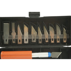 Jeu de Couteaux de Modélisme 16 Pcs - Précision et polyvalence - Acier - Beast