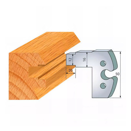 Jeu de 2 Fers Profilés Acier HT 50mm - N°282 - Précision et Durabilité pour Usinage - LEMAN