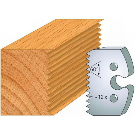 Jeu de 2 Contre-Fers Profilés HT 50mm N°203 - Précision et Robustesse - Outil Indispensable pour Menuiserie - LEMAN