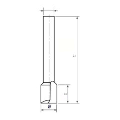 Meche à Rainer Carbure D.10 - Queue de 8 mm, L.U. 15 mm - Précision et Durabilité - LEMAN