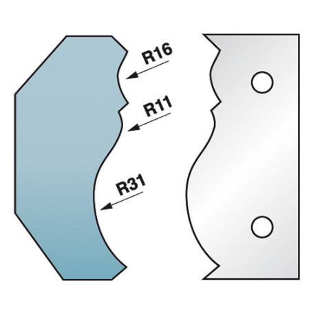 Jeu de 2 Fers Profilés N°351 - Pour P.O. HT 90mm - Précision et Performance Optimale - LEMAN