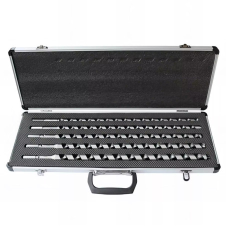 Coffret de 5 Mèches D.6/8/10/12/14 - Queue 6 Pans - Outils de Charpente Précis - LEMAN