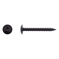 250 Vis Pent Torx 6x25 mm – Zingué Noir – Résistantes et Durables - LENNIE
