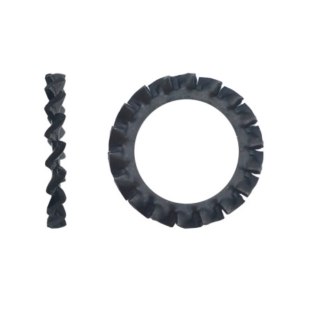 250 Ronds Dents Extérieurs D16 – Acier Brut, Norme DIN 6798 – Fixation Sécurisée et Durable - LENNIE