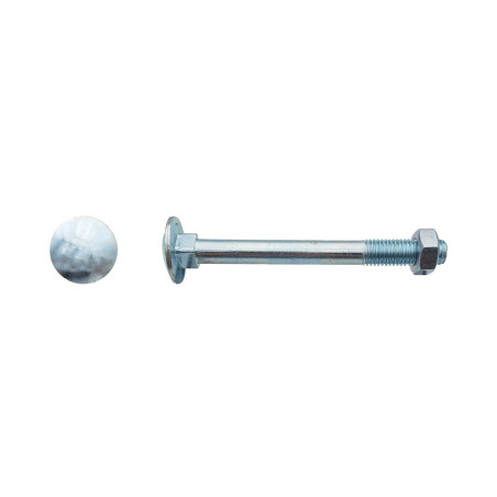 10 Boulons TRCC 16 x 280 mm – Zingué Blanc, Norme DIN 603 – Fixation Sécurisée et Durable - LENNIE