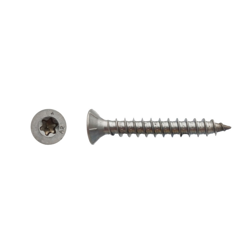 100 Vis TF Torx 8 x 80 mm – Inox A2, Norme DIN – Résistance et Durabilité - LENNIE