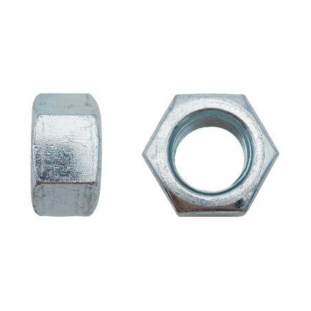 50 Écrous Hu ISO 4032.8 M16 – Zingué Blanc – Fixation Sécurisée et Durable - LENNIE