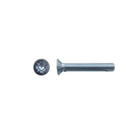 Vis à Tête Fraisée 3x6 mm – Zingué Blanc, Norme DIN 965 – Fixation Sécurisée et Durable - LENNIE