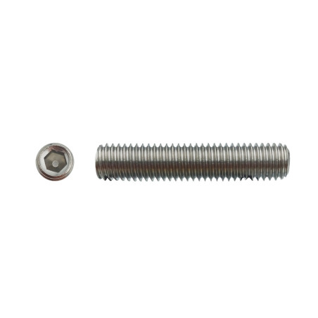 200 Vis à Tête Plate 2 x 4 cm – Inox A2, Norme DIN 913 – Résistantes et Durables - LENNIE