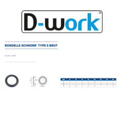 500 Ronds Schnorr Type S Ø14 mm – Acier Brut – Fixation Sécurisée et Durable - LENNIE