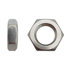 10 Ecrous Hexagonaux Bas M27 mm - DIN 439 - Inox A2 - D-Work