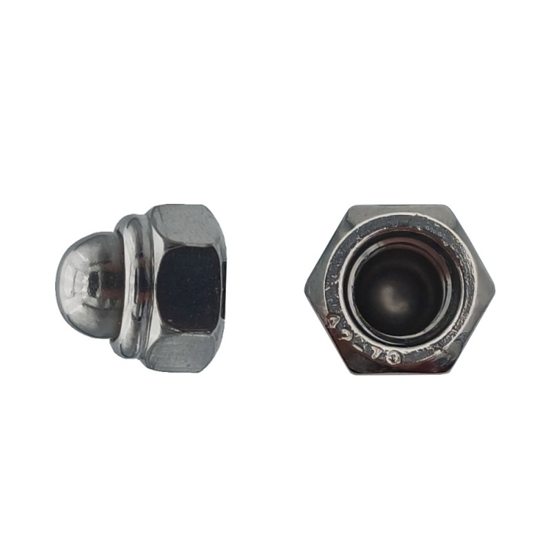 200 Écrous Borgnes D.8 – Inox A2, Norme DIN 986 – Protection et Résistance - LENNIE