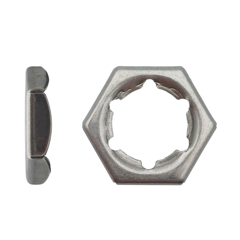 200 Écrous Pal D.6 – Inox A2, Norme DIN 7967 – Résistance et Durabilité - LENNIE