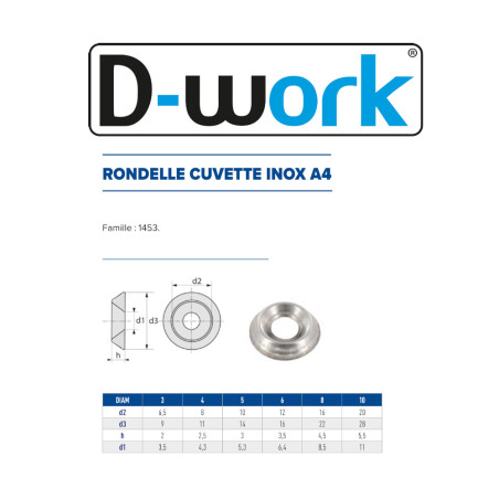 100 Rondelles Cuvette Pleine Ø3 cm – Inox A4 – Résistance et Durabilité - LENNIE