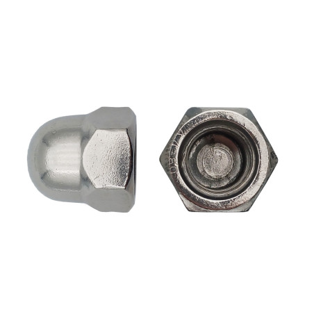 100 Écrous Borgnes M12 – Inox A4, Norme DIN 1587 – Protection et Résistance - LENNIE