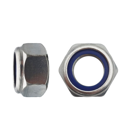 200 Écrous Indés M6 – Inox A4, Norme DIN 985 – Résistance et Durabilité - LENNIE