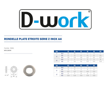 200 Ronds Plat Étroit Ø3 cm – Inox A4, Norme NFE 25514 – Résistance et Durabilité - LENNIE