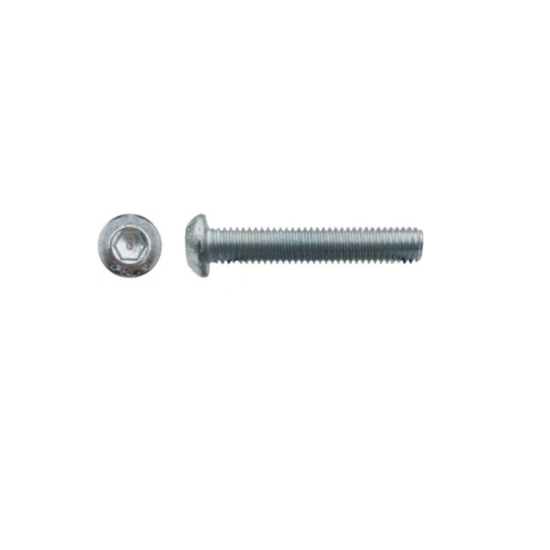 200 Vis BHC 4x8 mm – Acier Zingué Blanc, Norme CL10.9 – Fixation Sécurisée et Durable - LENNIE