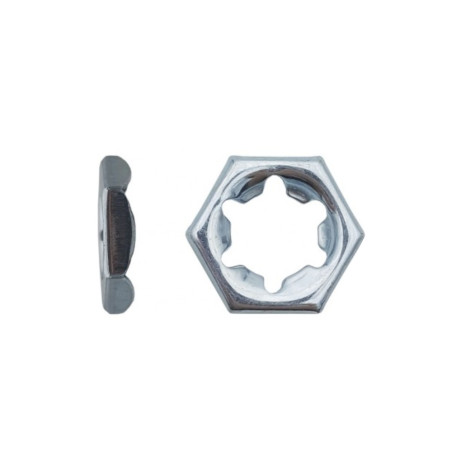 100 Écrous Pal M20 – Zingué Blanc, Norme DIN 7967 – Fixation Sécurisée et Durable - LENNIE