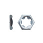100 Écrous Pal M24 – Zingué Blanc, Norme DIN 7967 – Fixation Sécurisée et Durable - LENNIE