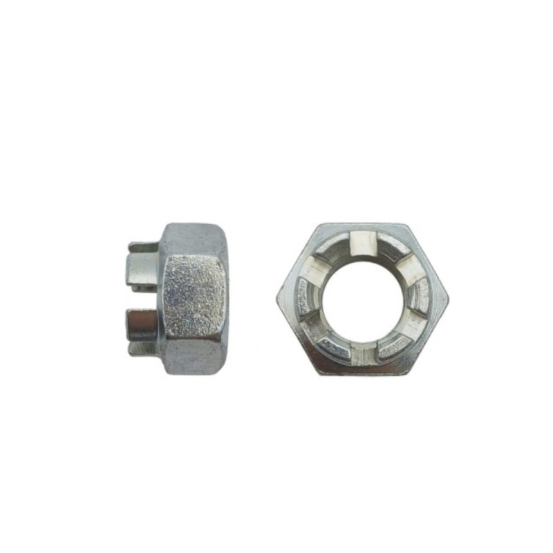 200 Écrous Hexagonaux M6 – Zingué Blanc, Norme DIN 935 – Fixation Sécurisée et Durable - LENNIE