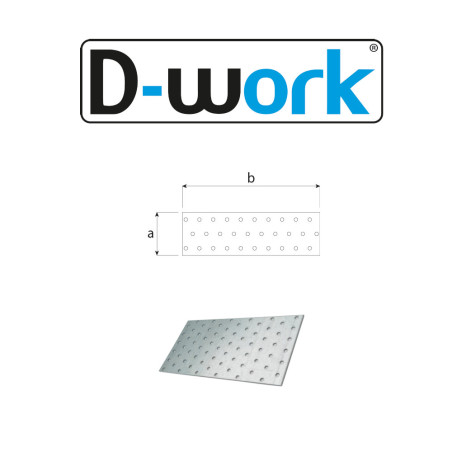 Plaque Perforée 300x100 mm – Épaisseur 2 mm – Acier, Résistante et Durable - LENNIE