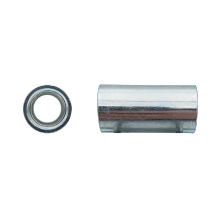 100 Manchons Cylindriques M12 x 30 mm - Zingué blanc - D-Work