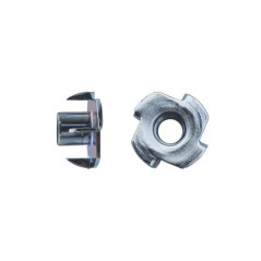 100 Ecrous à Griffes M10 mm - Zingué blanc - D-Work