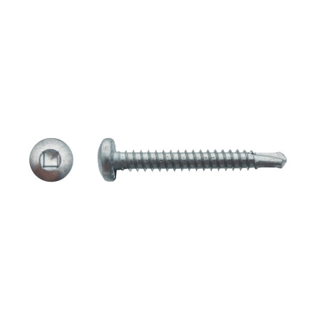 500 Vis Autoperceuse TCQ 3.5x15.9 mm – Zingué Blanc, Norme DIN 7504 M – Fixation Rapide et Efficace - LENNIE