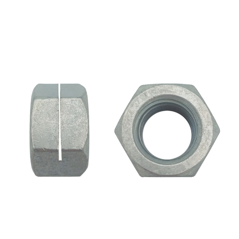 25 Écrous Frein M18 – Zingué Blanc, Norme NFE 25-411 – Fixation Sécurisée et Durable - LENNIE