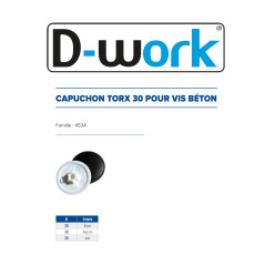 100 Capuchons Torx 30 – Polyamide, Marron – Précision et Durabilité - LENNIE