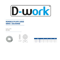 200 Ronds Plates L12 – Galva, Norme NFE 25513 – Fixation Sécurisée et Durable - LENNIE