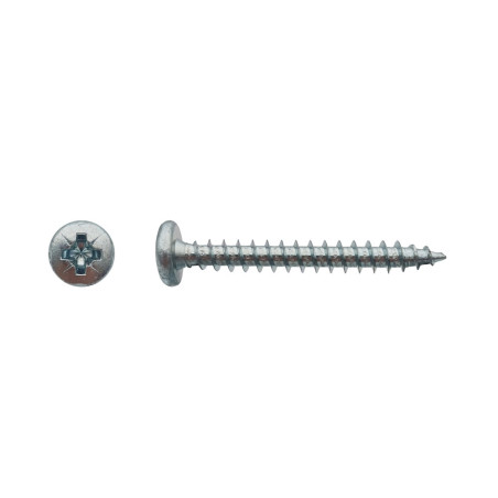 500 Vis Agglo TC Pozi 5x35 mm – Zingué Blanc – Fixation Sécurisée et Durable - LENNIE