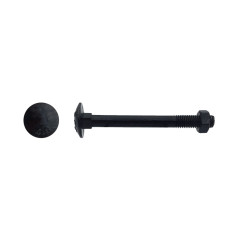 200 Boulons TRCC 7 x 40 mm – Zingué Noir, Norme DIN 603 – Fixation Sécurisée et Durable - LENNIE