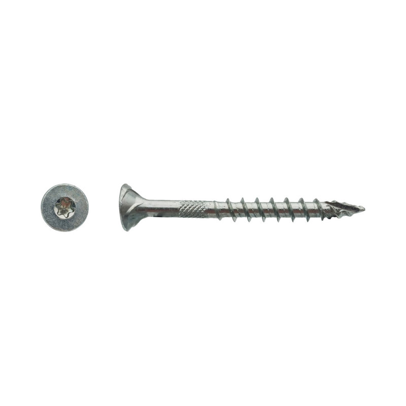 200 Vis FX5 5x80 mm – Zingué Blanc, Filtration Partielle – Fixation Sécurisée - LENNIE