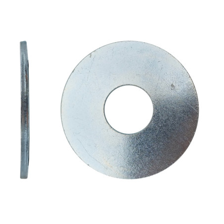 100 Rondelles Plates L16 – Zingué Blanc, Norme NFE 25513 – Fixation Sécurisée et Durable - LENNIE