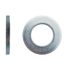 100 Rondelles Plates Ø18 mm – Zingué Blanc, Norme NFE 25513 – Fixation Sécurisée et Durable - LENNIE
