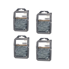 4 Coques de Tirefond TH 10x80 mm – Zingué Blanc, Norme DIN 571 – Fixation Sécurisée et Durable - LENNIE