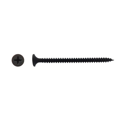4 Coques de 100 Vis Plaque de Plâtre 45 mm – Phosphaté Noir – Fixation Sécurisée et Durable - LENNIE