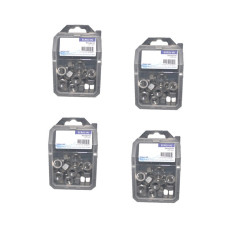 4 Coques de 100 Ecrous HU M5 mm - DIN 934 - Inox A2 - D-Work