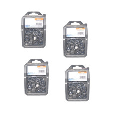 4 Coques de 10 Ecrous Freins Indésserrables M16 mm - DIN 985 - Inox A2 - D-Work