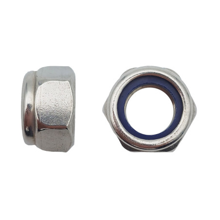 4 x 50 Écrous Indés M8 – Inox A2, Norme DIN 985 – Résistance et Durabilité - LENNIE