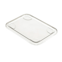 50 Coperchi trasparenti per vaschette in plastica PP a 2 scomparti da 705, 840 ml - Pratici e resistenti D-Work