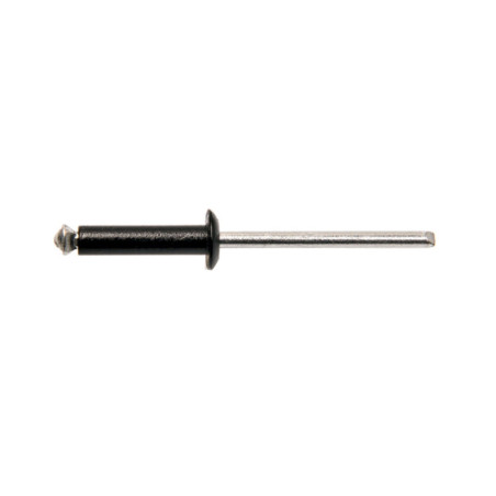 250 Rivets Éclatés Aluminium/Acier 4x14 mm - Noir - Fixation Solide et Durable - D-Work