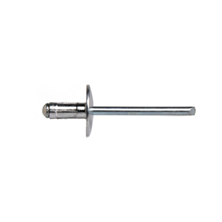 200 Rivets Multiserrage Alu/Acier 4.8x17 mm - Résistants et Polyvalents - - D-Work