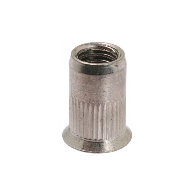 100 Écrous à Sertir Crantés Inox M10-21 - Fixation Durable et Résistante - D-Work