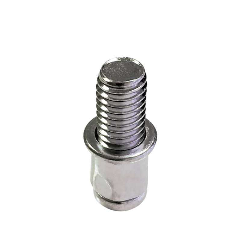200 Goujons à Sertir Acier M8x18 - Fixation Robuste et Durable - - D-Work